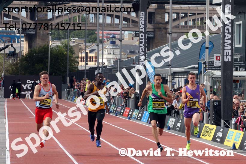 School sprints, 2017 Great North CityGames, Gateshead/Newcaste. Photo: David T. Hewitson/Sports for All Pics